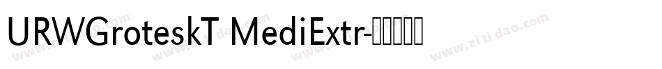 URWGroteskT MediExtr字体转换